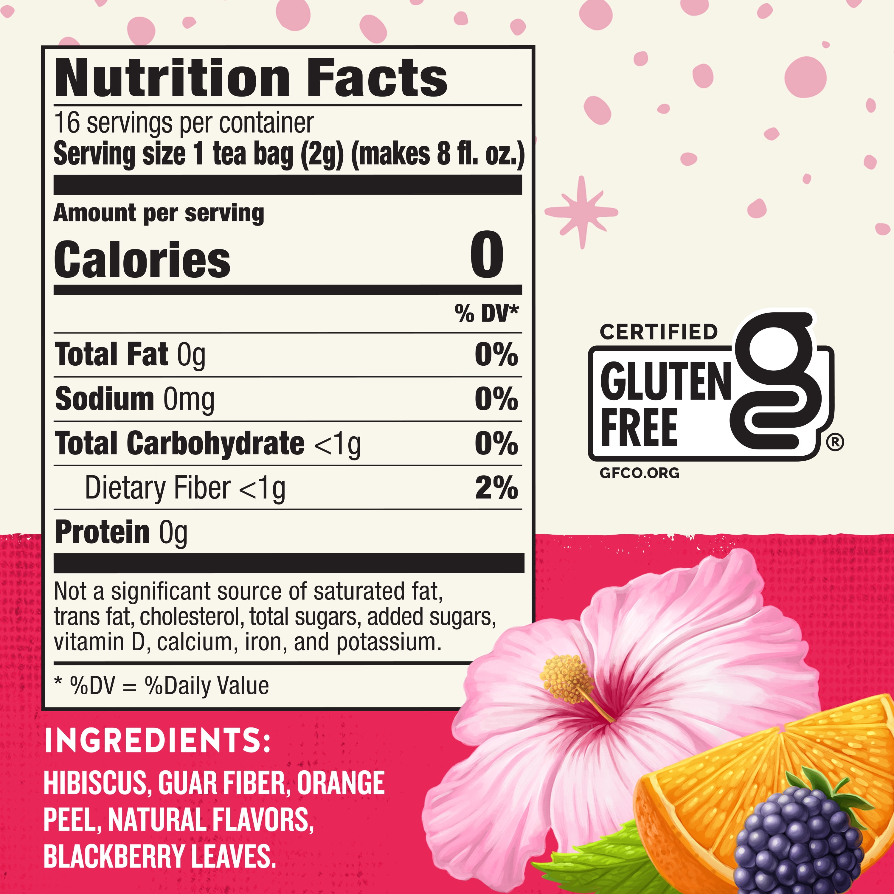 Celestial Seasonings Prebiotic Blend Wellness Herbal Tea Bags, 16 Count