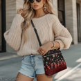 thumbnail image 3 of Yuyamidu Christmas Women Crossbody Purse 2‑Piece Set with Wallet Candy Cane Snowflake PU Leather Daily Bag Adjustable Shoulder Strap, Water Resistant for Christmas Gift, Winter Outings, 3 of 8