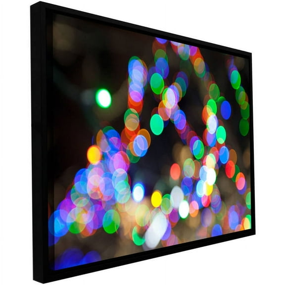 Cody York "Bokeh 1" Floater-Framed Gallery-Wrapped Canvas