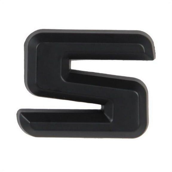 Pilot IP-555SMB 2.5 in. Automotive Emblem Letter S, Matte Black