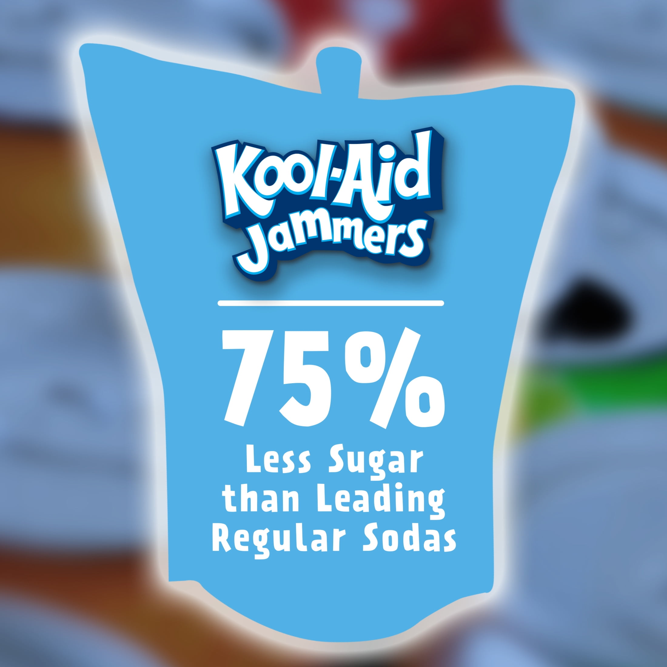 (4 pack) Kool-Aid Snow Day Artificially Flavored Drink, 10 Pouches, for School Lunches and On-the-Go Hydration, Brrr Berry Artificially Flavored, Excellent Source of Vitamin C, 6 fl oz