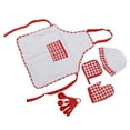 thumbnail image 3 of Ensemble de Costume de Chef pour Enfants, Ensemble de Cuisson pour Filles avec Chapeau de Chef, 3 of 8