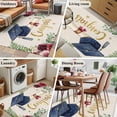 thumbnail image 6 of Graduate Season Washable Area Rugs 2.7'x5', Congrats Grad Bachelor's Cap Flower Leaf Star Low Pile Throw Living Room Rug Non-Slip Sturdy Edge Binding Carpet for Indoor Entryway Bedside Kitchen, 6 of 9