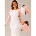 thumbnail image 2 of DARING DIVA Elegant Solid Color Bolero Shrug XS Black XL Pink, 2 of 6