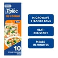 thumbnail image 1 of Ziploc® Zip n' Steam Food Steamer Bags, 10 Bags, 1 of 8