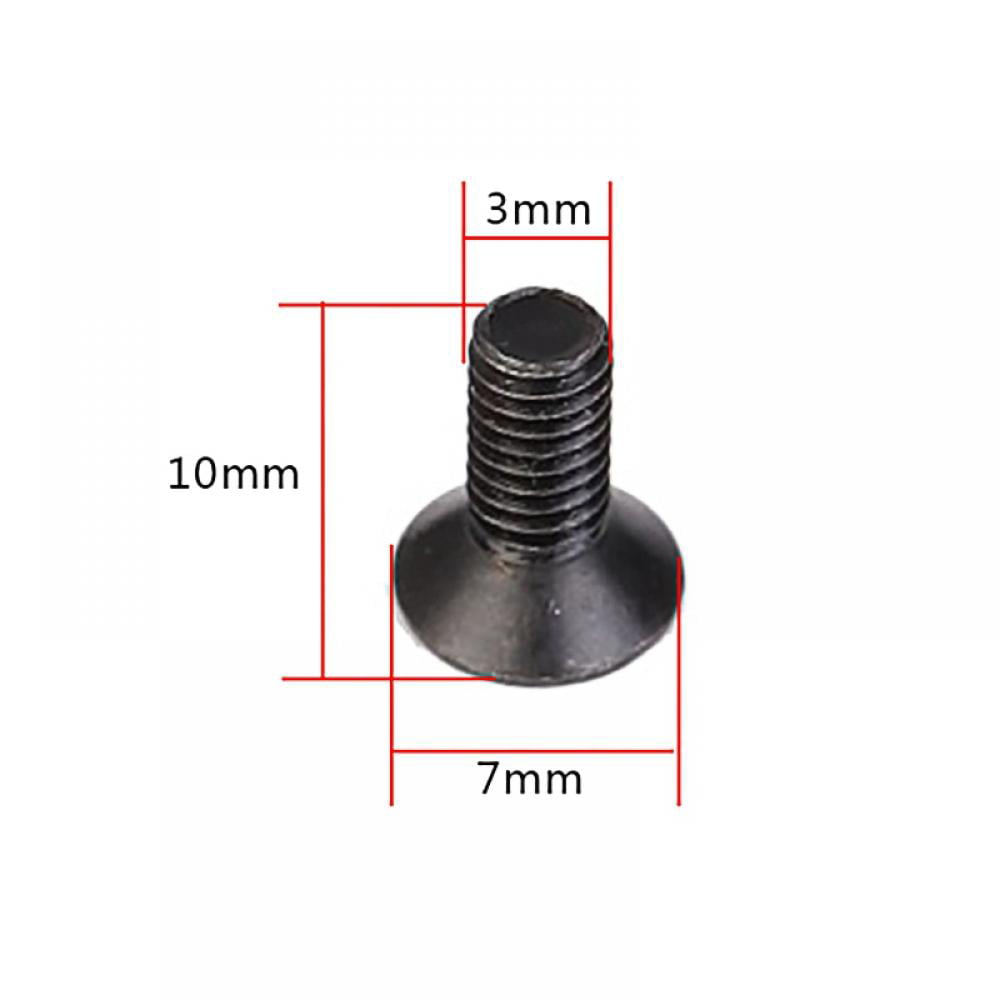 M-Lok Screw & Nut 2cm for Mlok Rail Sections Replacement Set Pure Screw Steel Material with Pure Steel 5
