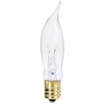 thumbnail image 1 of 03755 7.5W, Clear Flame Tip Decorative Light Bulb - 3 Pack, 1 of 1