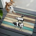 thumbnail image 5 of Farmhouse Animals Bathroom Rug Washable 2x3 Entryway Rug Non Slip Vintage Wood Country Cow Pig Chicken Front Door Mat Low Pile Indoor Doormat Throw Floor Carpet for Kitchen Bedroom Entrance, 5 of 8