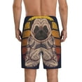 thumbnail image 2 of Yiaed Pug dog Yoga for Men's Soft Sleep Pajama Short Lounging Pajama Shorts-X-Large, 2 of 8