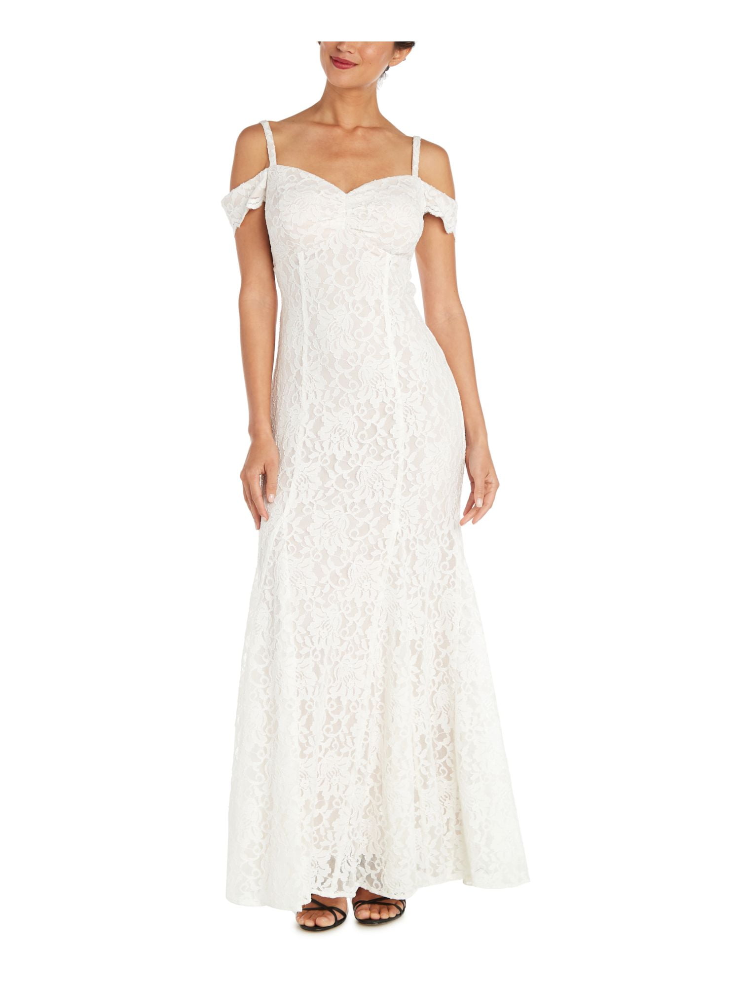 Nightway cold shoulder gown hot sale