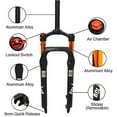 thumbnail image 5 of BOLANY 26" Mountain Bike Air Fat Fork, 1-1/8 Threadless Travel 120mm Straight Tube MTB Suspension Forks Manual Lockout, 5 of 7