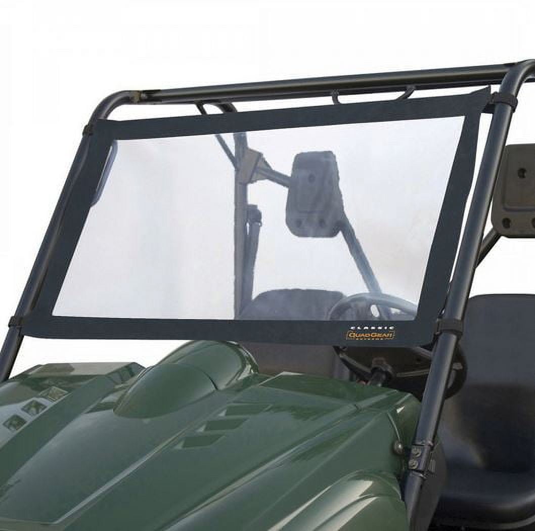 Classic Accessories QuadGear UTV Front/Rear Windshield, Fits Polaris Ranger '02 - '08 models, Black