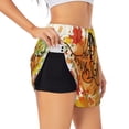 thumbnail image 3 of Running Shorts for Women, Happy Thanksgiving Workout Athletic Shorts with Pockets, Lounge Yoga Shorts Women, 3 of 7