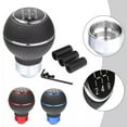 thumbnail image 4 of Fule 5 Speed Shift Knob Gear Stick Leather Shifter Fit Most Manual Cars Trucks, 4 of 5