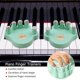 thumbnail image 1 of Entrenadores De Dedos De Piano 1 par de entrenadores de dedos de piano ejercitador de fuerza de mano para principiantes (verde), 1 of 4