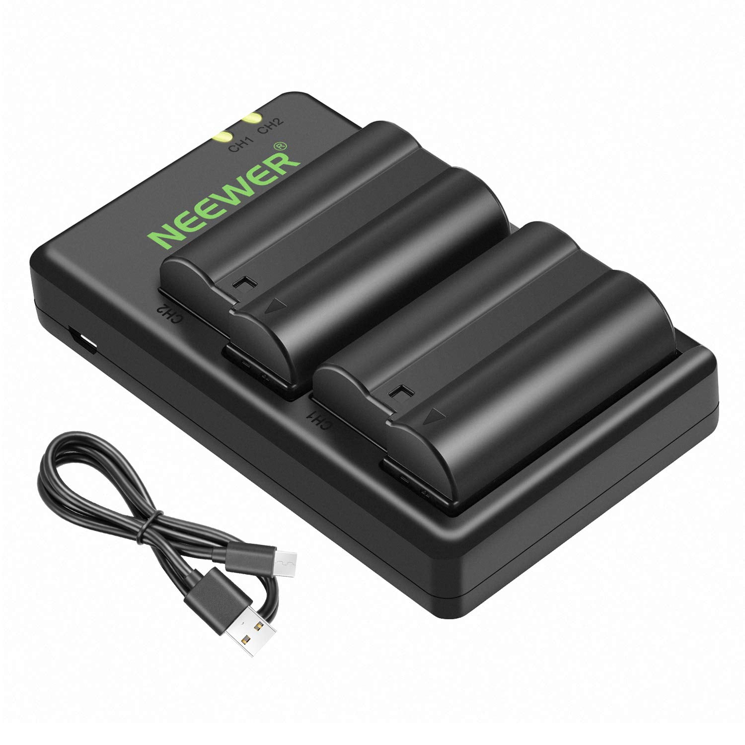 Neewer ENEL15 ENEL15A Battery Charger Set Compatible with Nikon d750
