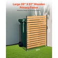 thumbnail image 2 of VEVOR Wood Privacy Fence 1 Panel Slatted Air Conditioner Fence 39" W x 61" L, 2 of 9