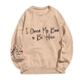thumbnail image 1 of Chandails en Molleton Bookish pour Femmes, Pullovers Graphiques Amusants, Chemises pour Amateurs de Livres, Col Rond Décontracté, Manches Longues, 1 of 4