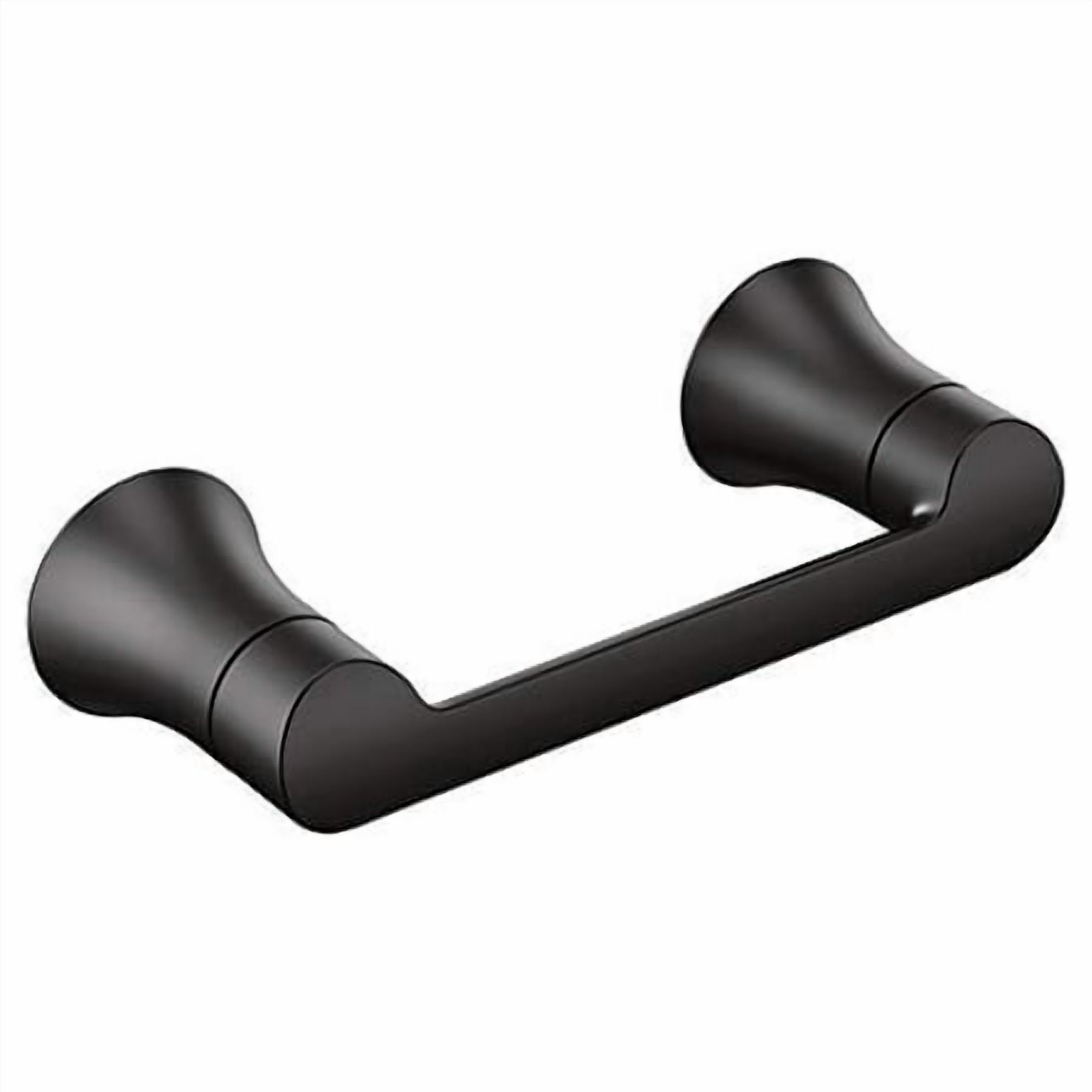 Moen YB0208BL Doux Wall Mount Toilet Tissue Holder in Matte Black