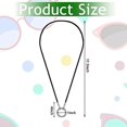 thumbnail image 3 of 3 Pcs Eyeglass Necklace Holder Ring Glasses Holder Strap Chain Eyeglass Holder Necklace Glasses Necklace Stainless Steel Eyeglass Loop Holder Reading, 3 of 5