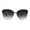 Gold Black Smoke, variant on Womens Metal Rim Butterfly Half Rim Chic Sunglasses Gold Purple Smoke