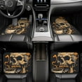 thumbnail image 6 of Cauagu Grim Coffee Skull Pattern Car Floor Mat Set of 4,Car Carpet Mats Car Mats with Anti-Slip Backing & Driver Heel Pad Universal Fit for Cars/Trucks/SUV/Vans, 6 of 6