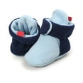 thumbnail image 5 of Girls Boots Baby Solid Color Soft Non Sole Winter Warm Cozy Toddler First Crib Boys Booties Size 6-12 M, 5 of 7