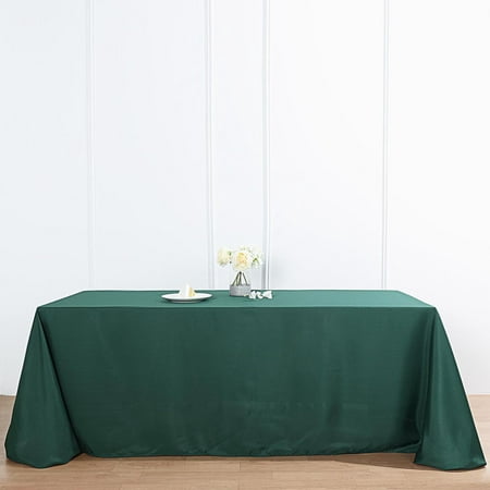 

Efavormart 10PCS 90x132 HUNTER EMERALD GREEN Wholesale Rectangle Polyester Tablecloth Linen Wedding Party Restaurant Tablecloth