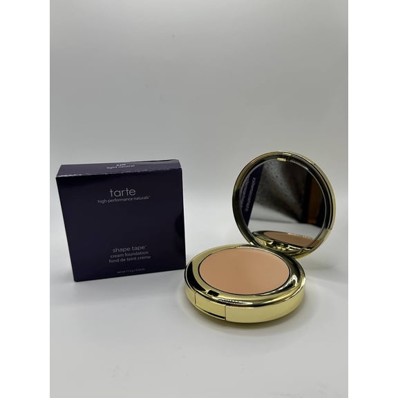 Tarte Shape Tape Cream Foundation 22N Light Neutral 0.39 oz | Full-Coverage Matte Finish | Long-Wear Vegan Formula | Cruelty-Free | For Light Skin with Neutral Undertones