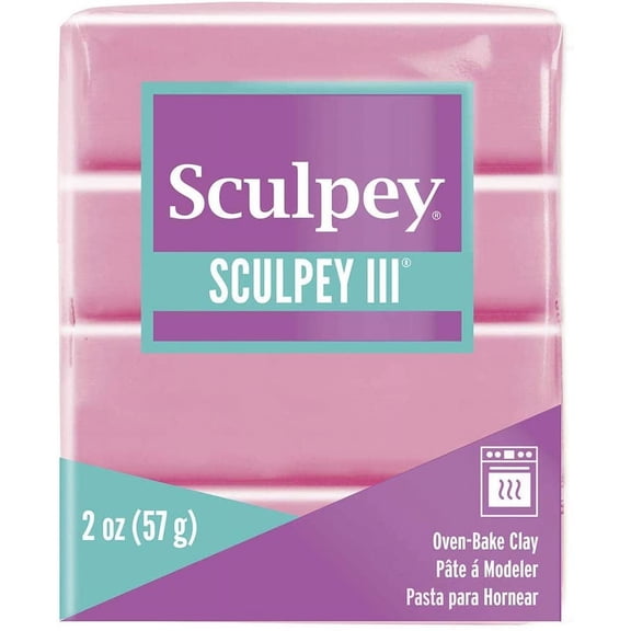 Sculpey III Polymer Oven-Bake Clay, Dusty Rose, Non Toxic, 2 oz. bar