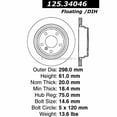 thumbnail image 2 of Centric 125.34046 Centric Premium High Carbon Alloy Disc Brake Rotors Fits select: 1997-2000 BMW 528, 2001-2003 BMW 530, 2 of 3