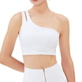 thumbnail image 1 of Qarigey Sujetador deportivo Fitness Top Gym Outfit Lady Accesorios Ropa de entrenamiento transpirable de alto impacto Sujetadores de yoga Ropa interior Blanco/L, 1 of 6