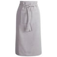 thumbnail image 2 of Design Imports Tablier Bistro en Chambray Solide Marron de Pierre, 2 of 2