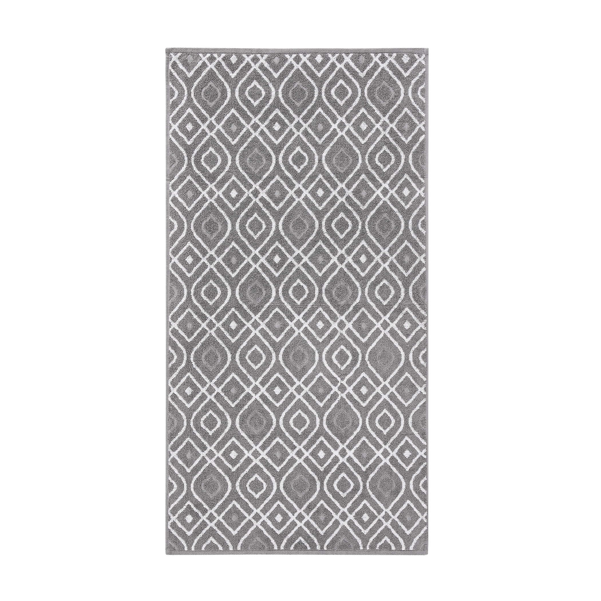 Modern Threads Oxford 6-Piece Yarn Dyed Adult Cotton Bath Towel Set, Gray