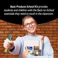 thumbnail image 5 of BAZIC Products Back to School Kit Stationery Set, Multicolor, 66 Pieces, 5 of 8