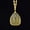 Longevity Buddha - Yellow, variant on Glass Buddhist Pendant Carved Buddha Figure Religious Amulet Necklace Spiritual Jewelry for Men and Women