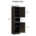 thumbnail image 4 of 15.75"W Freestand Metal Tall and Thin Narrow Corner Storage Cabinet for Kitchen Bathroom Living Room, 4 of 6