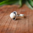 thumbnail image 2 of White Coral Ring, 925 Sterling Pure Silver Ring, Statement Ring, Handmade Ring, Gemstone Ring, White Coral Ring, Personalized Gift For Her,, 2 of 4