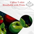thumbnail image 2 of Fruit Men's 100% Cotton White Graphic T-Shirt - Cool and Comfortable Summer Tee - Multiple Sizes and Designs Available - Breathable Casual Apparel for Men, 2 of 5