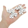 thumbnail image 4 of Unique Bargains 1 Pair Duckbill Clip Halloween Double Bow Pattern Hair Clip for Women Black White, 4 of 5