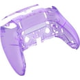thumbnail image 3 of eXtremeRate Custom Back Housing Bottom Shell Compatible with ps5 Edge Controller, Clear Atomic Purple DIY Replacement Back Shell Cover Compatible with ps5 Edge Controller, 3 of 4