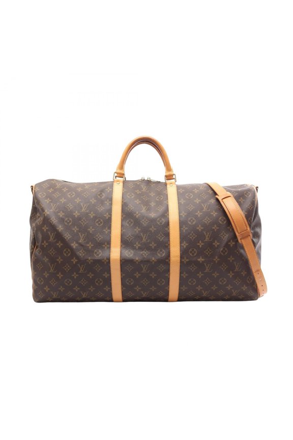 Pre-Owned Louis Vuitton Keepall Bandoulire 60 Boston Bag Handbag, Coated Canvas and Leather,...
