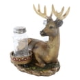 thumbnail image 4 of Rustic 8 Point Antlers Buck Deer Stag With Saddlebags Salt Pepper Shakers Holder, 4 of 5