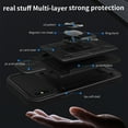 thumbnail image 4 of Compatible for iPhone XS / X Hybrid Case with Camera Lens Slide Cover | Rotatable Ring Holder Kickstand | Impact-Resistant Car Mount Magnetic | Detachable Card Slot Protective Shell, White, 4 of 11