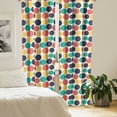 thumbnail image 2 of Ambesonne Abstract Curtains, Modern Grunge Illustration, Pair of 28"x63", Multicolor, 2 of 5