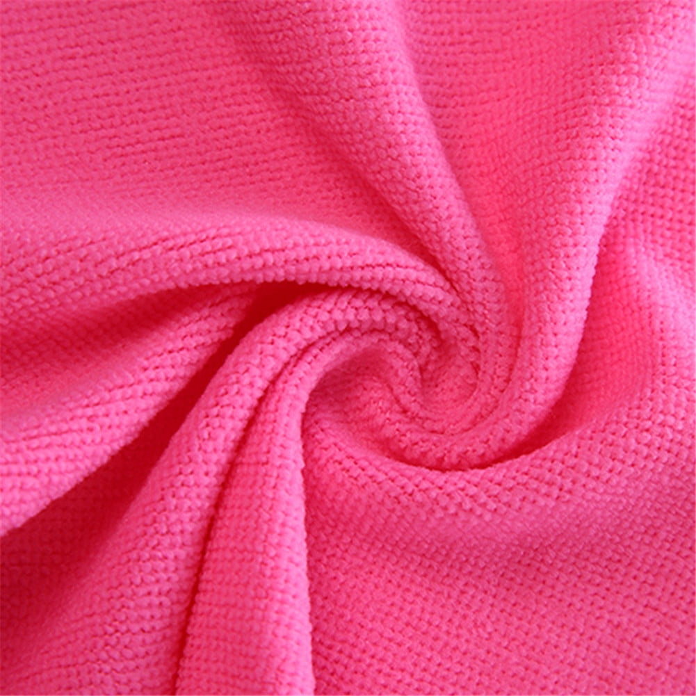 10Pcs Practical Durable Soft Ultra Thin Fiber Cotton Face Hand Cloth Absorbent Towels Washcloths 25*25cm