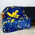 thumbnail image 2 of College Covers West Virginia Mountaineers Huge Raschel Throw Blanket, Bedspread, 86" x 63", 2 of 7