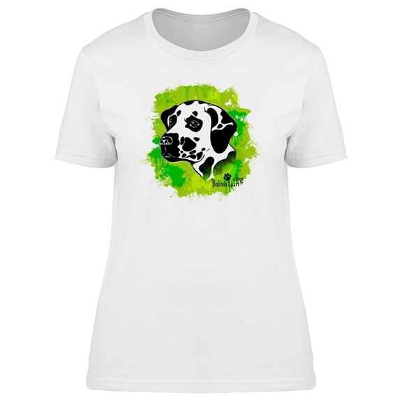Dalmatian Puppy Green Background Tee Men's -Image by Shutterstock