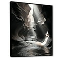 thumbnail image 2 of Designart "Canyon Calm In Black And White" Canyon Floater Framed Wall Decor, 2 of 5