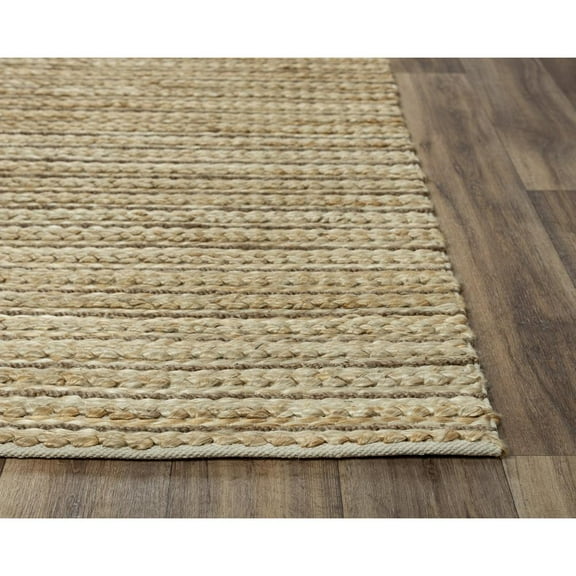 Madras Brown 5'X7'6" Hand Woven Jute Rug